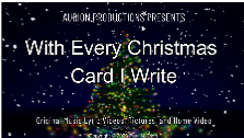 With Every Christmas Card I Write