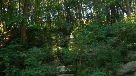 Buddha on hillside