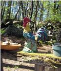 cast iron rooster